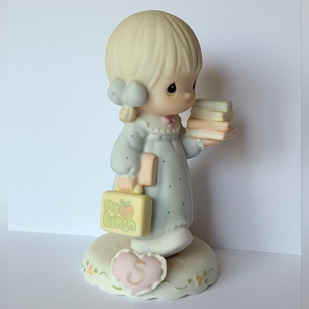 Vintage 1994 Precious Moments Growing In Grace 5 Years Old Collectible Figurine